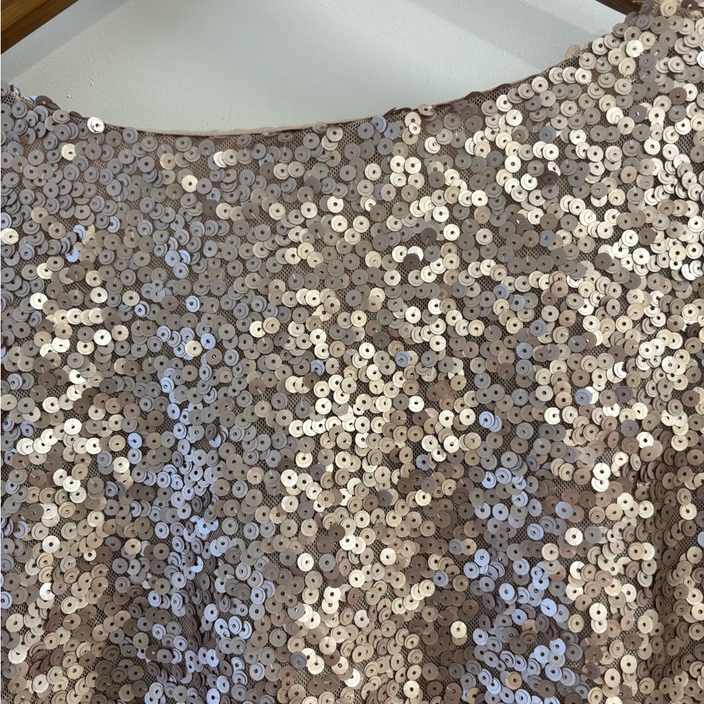 Socialite Rose Gold Sequin Blouse - Picture 7 of 7